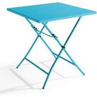 Tischer Klappbarer Outdoor-Gartentisch Blau - Blau von OVIALA