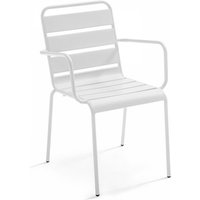 Sessel im industriellen Stil aus Metall Weiß - Weiß von OVIALA