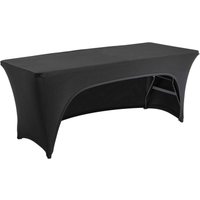 Oviala - Tischdecke mit Öffnung für Klapptische von 180 cm in Schwarz Schwarz Oviala - Tischdecke mit Öffnung für Klapptische von 180 cm in Schwarz Schwarz von OVIALA