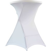Weißer Stehtischhusse in 80 x 110 cm Weiß von OVIALA