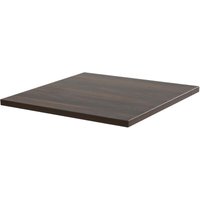 Quadratische laminierte Tischplatte 60 x 60 cm aus dunklem Holz Quadratische laminierte Tischplatte 60 x 60 cm aus dunklem Holz von OVIALA