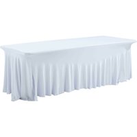 Rechteckige 210 cm Tischdecke Weiß Rechteckige 210 cm Tischdecke Weiß von OVIALA