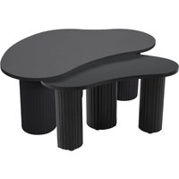 Schwarzer Couchtisch aus Melamin Schwarzer Couchtisch aus Melamin von OVIALA