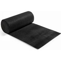 Oviala - Schwarzer Teppich - schwarze Teppichrolle von 1 x 25 m Schwarz - Schwarz von OVIALA