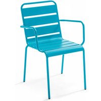 Sessel im industriellen Stil aus Metall Blau - Blau von OVIALA