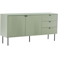 Sideboard 2 Türen und 3 Schubladen Melamindekor 150 cm salbeigrün Sideboard 2 Türen und 3 Schubladen Melamindekor 150 cm salbeigrün von OVIALA