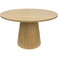 Skandinavischer runder Esstisch 120 cm heller Holzeffekt Skandinavischer runder Esstisch 120 cm heller Holzeffekt von OVIALA
