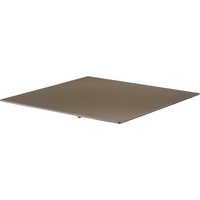 Tischplatte 70 x 70 cm in taupefarbenem Laminat - Taupe von OVIALA