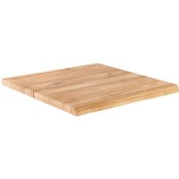 Tischplatte mit unregelmäßigen Kanten (70 x 70 cm) aus Eiche. - 71 x 70 x 2 cm von OVIALA