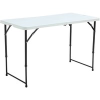 Weißer Klapptisch in 122 x 61 x 74 cm Weiß - Weiss von OVIALA