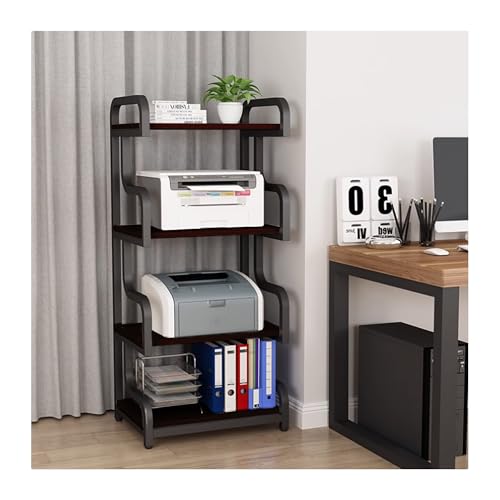 OVOGGPAN AV-Medienständer, HiFi Rack Arc Audio-Video-Regal Stereo-Ständer für Unterhaltung Stereo-Racks Komponentenaufbewahrung und Sammlungsanzeige(Nero,60x40x132cm) von OVOGGPAN