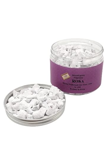 Duftendes Weihrauchkorn, großkörniger griechischer Weihrauchduft 100 g, natürlicher Weihrauch zugänglich mit Räucherkohlen, Originalrezept vom Berg Athos (Rosa) von OVUNQUE PROTEGGIMI