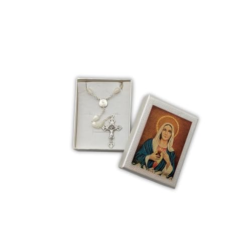 OVUNQUE PROTEGGIMI Rosenkranz der Madonna der Tränen, 43 cm, Perlmutt-Effekt, italienische Herstellung OVUNQUE PROTEGGIMI Rosenkranz der Madonna der Tränen, 43 cm, Perlmutt-Effekt, italienische Herstellung von OVUNQUE PROTEGGIMI