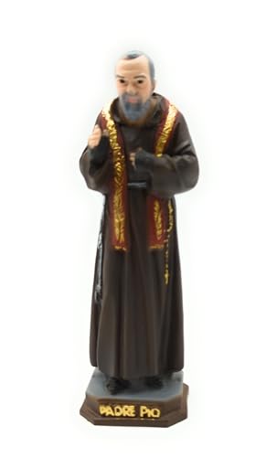 OVUNQUE PROTEGGIMI Statue San Pio (Padre pio) von Pietrelcina, 20 cm, aus Marmorpulver, hergestellt in Italien von OVUNQUE PROTEGGIMI