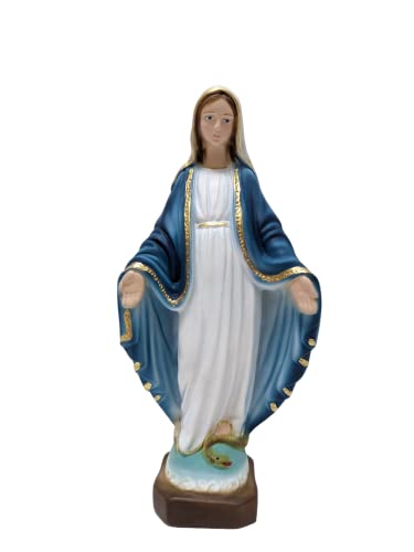 OVUNQUE PROTEGGIMI Statue Unbefleckte oder wundersame Mutterfrau aus Marmorpulver, 20 cm, für den Innen- und Außenbereich, Figur Madonnina, handgefertigt in der Toskana. OVUNQUE PROTEGGIMI Statue Unbefleckte oder wundersame Mutterfrau aus Marmorpulver, 20 cm, für den Innen- und Außenbereich, Figur Madonnina, handgefertigt in der Toskana. von OVUNQUE PROTEGGIMI