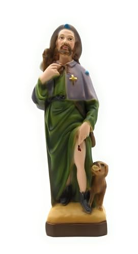 OVUNQUE PROTEGGIMI Statue des Heiligen Rochus von Montpellier 30 cm Marmorpulver St. Rochus mit Hund. 11.02'' St. Roch Statuen OVUNQUE PROTEGGIMI Statue des Heiligen Rochus von Montpellier 30 cm Marmorpulver St. Rochus mit Hund. 11.02'' St. Roch Statuen von OVUNQUE PROTEGGIMI