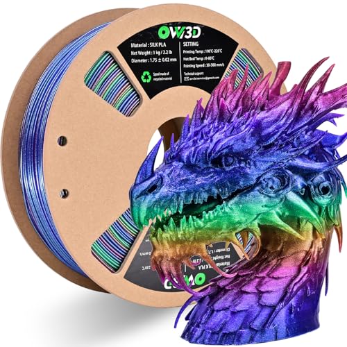 OVV3D PLA Filament 1.75 mm 3D Drucker Filament PLA Filament 1 kg, Shiny 4 Color Change Filament PLA von OVVNYXE