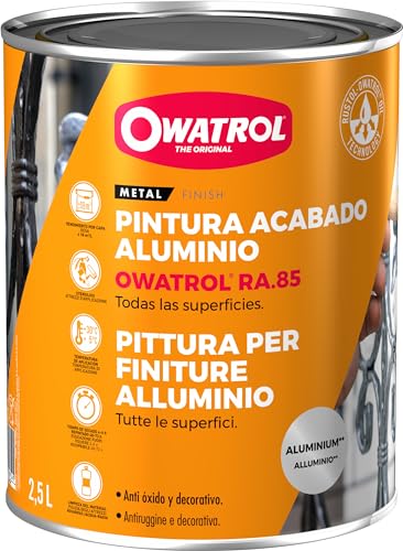 OWATROL Rustol Alu RA.85 Lackierlack, Aluminium, für alle Untergründe, 0,75 l von OWATROL