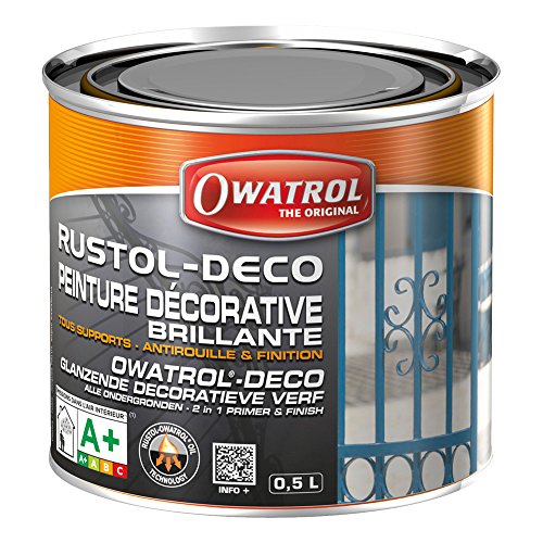 Owatrol-DECO-Dekorativer Anstrich für alle Untergründe,Gebindegrösse 2,5 Liter,Farbton schwarz von OWATROL