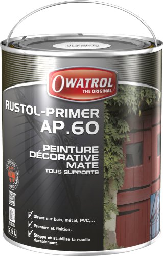 Owatrol Primer AP.60 Primer und dekoratives Finish, matt, 2,5 l, Grau von OWATROL