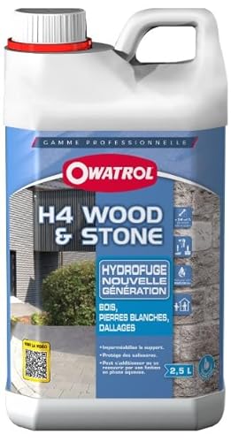 Owatrol Pro H4 Wood & Stone Wasserabweisend, farblos, 2,5 l von OWATROL