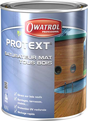 PROTEXT - Matt Saturator alles Holz in der wässrigen Phase - Owatrol-Pro - 5 Litres, Honig von OWATROL