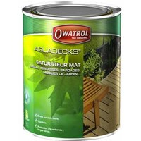 Wasserbasierter matter Holzsättiger für innen und außen, Honig, 1 Liter. Owatrol von OWATROL