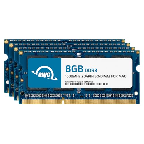 OWC - 32GB Memory Upgrade Kit - 4 x 8GB PC12800 DDR3L 1600MHz SO-DIMMs für 2011-2015 iMac Modelle von OWC