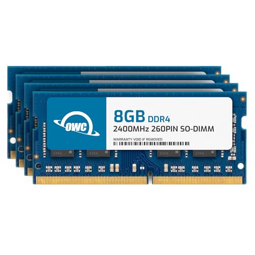 OWC - 32GB Memory Upgrade Kit - 4 x 8GB PC19200 DDR4 2400MHz SO-DIMMs für 27" iMac (Mid 2017), und kompatible PCs von OWC