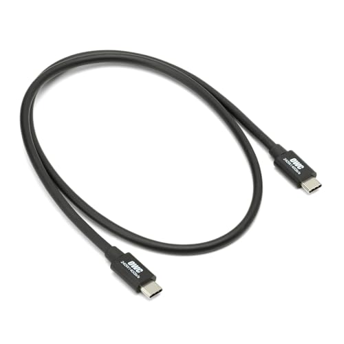 OWC - 70cm Thunderbolt 4 / USB-C Kabel - Voll funktionsfähig für alle Thunderbolt 3 und 4, USB-C, und USB4 Geräte, bis zu 40 Gb/s, 100 Watt, 20V/5A, kompatibel für 8K Thunderbolt oder USB-C Display von OWC