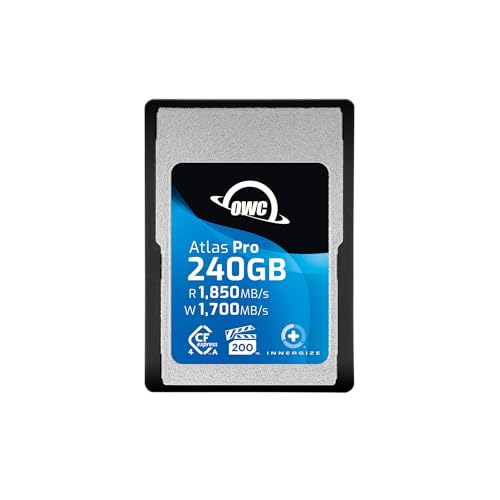 OWC Atlas Pro Hochleistungs-Speicherkarte Cfexpress 4.0, Typ A, 240 GB, professionelle Qualität, bis zu 1850 MB/s Lese- und 1700 MB/s Schreibgeschwindigkeit OWC Atlas Pro Hochleistungs-Speicherkarte Cfexpress 4.0, Typ A, 240 GB, professionelle Qualität, bis zu 1850 MB/s Lese- und 1700 MB/s Schreibgeschwindigkeit von OWC