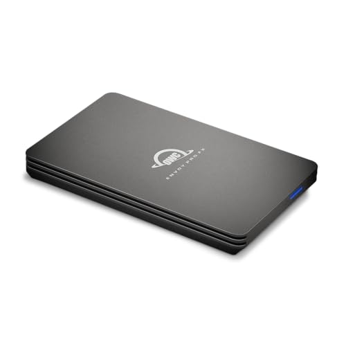 OWC - Envoy Pro FX - 480 GB - Thunderbolt (USB-C) bis zu 40 Gb/s, USB 3.2 Gen 2 bis zu 10 Gb/s, bis zu 2800MB/s, tragbare, stoßfest, staubdicht und wasserdicht nach IP67 (Rugged), Bus-betrieben von OWC