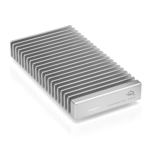 OWC Externes SSD-Laufwerk mit Aluminium-Kühlkörpergehäuse, 1 TB, 1 M2, tragbar, NVMe Thunderbolt (USB-C), USB4, ultraschnelles externes SSD-Laufwerk von OWC