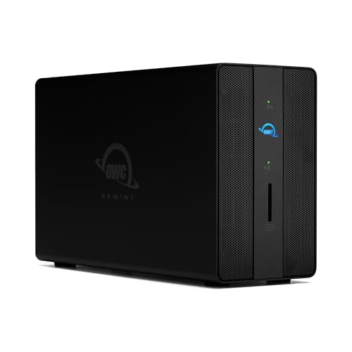 OWC Gemini Thunderbolt Dock und externes RAID-Speichergehäuse mit Zwei Einschüben für 2,5-Zoll- oder 3,5-Zoll-SATA- oder U.2-Laufwerke von OWC