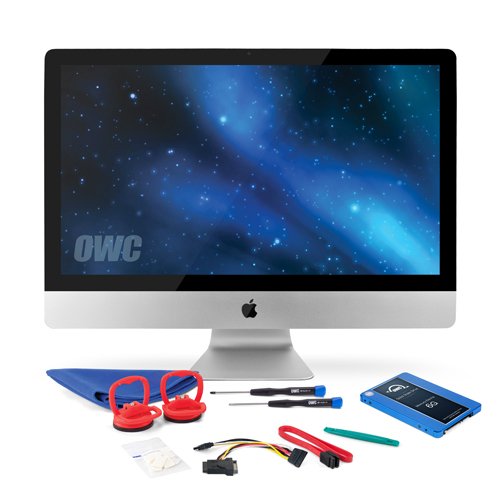 OWC SSD Upgrade Kit für 2010 27 Zoll iMacs, OWC Mercury Electra 250GB 6G SSD, 18 Zoll SATA III 6Gbps Datenkabel, SSD Stromkabel, Installationswerkzeuge und iMac Bildschirm Klebeband Set von OWC