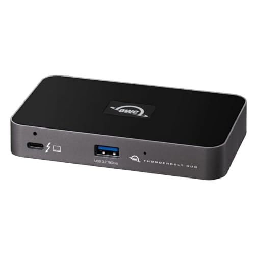 OWC Thunderbolt Hub Dockingstation, grau/schwarz, Thunderbolt 4, USB-A von OWC