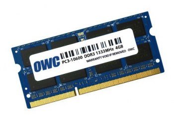 OWC - 4GB Memory Upgrade Modul - PC10600 DDR3 1333MHz SO-DIMM für 2011 MacBook Pro, Mid 2010/2011 21,5" & 27" iMac Modelle, 2011 Mac Mini OWC - 4GB Memory Upgrade Modul - PC10600 DDR3 1333MHz SO-DIMM für 2011 MacBook Pro, Mid 2010/2011 21,5" & 27" iMac Modelle, 2011 Mac Mini von OWC