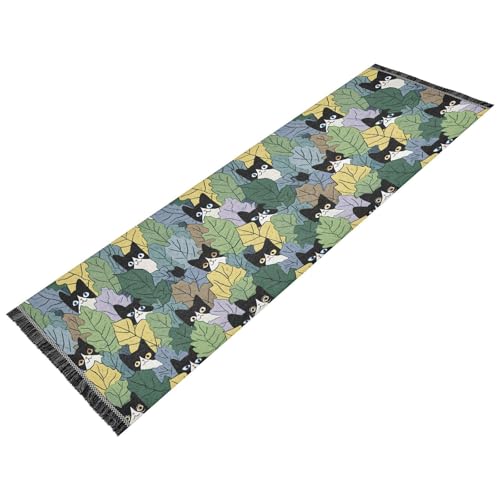 OWFKAY Flurläufer, niedliches Katzenmuster, lange Fußmatten für den Innenbereich, rutschfest, ultraweich, für Schlafzimmer, Badezimmer, Waschküche, Wohnzimmer, 183 x 60 cm OWFKAY Flurläufer, niedliches Katzenmuster, lange Fußmatten für den Innenbereich, rutschfest, ultraweich, für Schlafzimmer, Badezimmer, Waschküche, Wohnzimmer, 183 x 60 cm von OWFKAY
