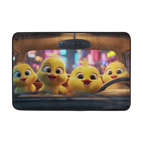 OWFKAY Fußmatte mit Aufschrift "Welcome Chicks Drive Car", Wohnzimmer, Küche, Bodenmatte, Zuhause, Innen- und Außenbereich, Dekoration, 60 x 40 cm OWFKAY Fußmatte mit Aufschrift "Welcome Chicks Drive Car", Wohnzimmer, Küche, Bodenmatte, Zuhause, Innen- und Außenbereich, Dekoration, 60 x 40 cm von OWFKAY