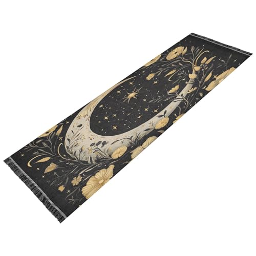 OWFKAY Läufer für Flur, Mond, lange Fußmatten für den Innenbereich, rutschfest, ultraweich, für Schlafzimmer, Badezimmer, Waschküche, Wohnzimmer, 183 x 60 cm OWFKAY Läufer für Flur, Mond, lange Fußmatten für den Innenbereich, rutschfest, ultraweich, für Schlafzimmer, Badezimmer, Waschküche, Wohnzimmer, 183 x 60 cm von OWFKAY