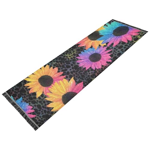 OWFKAY Läufer für Flur, Sonnenblumenmuster, lange Fußmatten für den Innenbereich, rutschfest, ultraweich, für Schlafzimmer, Badezimmer, Waschküche, Wohnzimmer, 183 x 60 cm OWFKAY Läufer für Flur, Sonnenblumenmuster, lange Fußmatten für den Innenbereich, rutschfest, ultraweich, für Schlafzimmer, Badezimmer, Waschküche, Wohnzimmer, 183 x 60 cm von OWFKAY