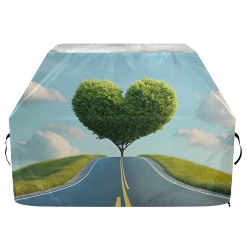 Premium Grillabdeckung Wasserdicht Grillabdeckung Fade Resistant BBQ Cover Heavy Duty Passend für Grillbreiten bis zu 25 In Love Tree von OWFKAY