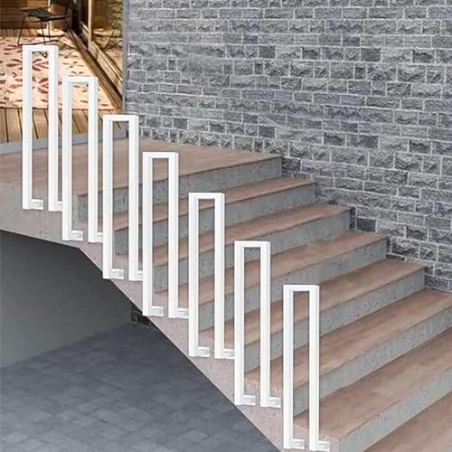 Handlauf for den Innenbereich, seitlich montiertes Treppengeländer, Handläufe aus Metall aus Schmiedeeisen, U-förmiges Geländer for Außenstufen(2.46ft/75cm) von OWIEN
