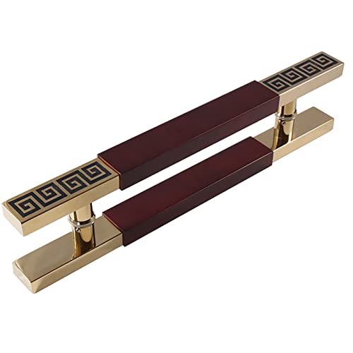 OWIEN Doppelseitig Schleifstern -Tür -Zuggriff mit Hardware, Moderne, quadratische Form Edelstahl vor Frontstenstürgriff(Rood,80cm/2.6ft) von OWIEN