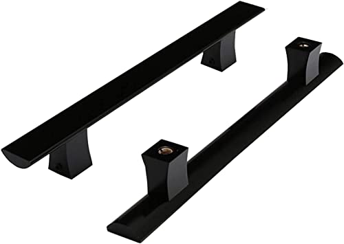 OWIEN Doppelseitiger Push-Pull-Türgriff aus Aluminium im Leiterstil/Scheunentor-Zuggriff, passend für Glastüren und Holztüren(60x40cm) von OWIEN