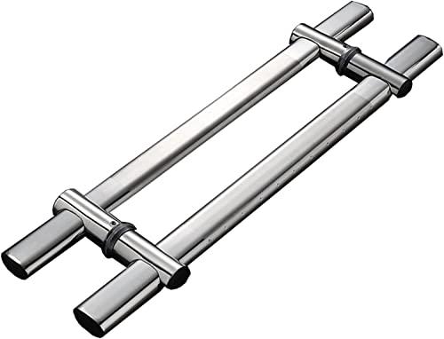 OWIEN Einstellbarer Lochabstand Büroglastürgriff, Push-Pull-Türgriff, Scheunentor-Zuggriff, Badezimmer-Türgriffe(80cm) von OWIEN