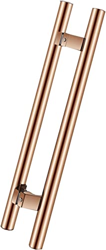 OWIEN Gebürsteter Edelstahl-Pull-Push-Türgriffe, 24"/31" glatter runder Rohrgriff-Ziehsatz für Schiebetüren(31"x19.6") von OWIEN