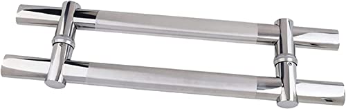 OWIEN Kommerzieller/Wohn-Griff in runder Form, Edelstahl-Türgriff, innen oder außen, Verstellbarer Lochabstand(80cm) von OWIEN