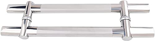 OWIEN Leiter-Stil Rücken an Rücken Schiebetürgriff für Holz/Glas/Geschäft/Laden, 31"/24"/20" Langer Push-Pull-Türgriff(50cm/20in) von OWIEN