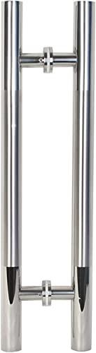 OWIEN Push-Pull-Türgriff, H-förmiger, doppelseitiger Schiebetürgriff aus hochbelastbarem, handelsüblichem Edelstahl 304(60 * 40cm) von OWIEN
